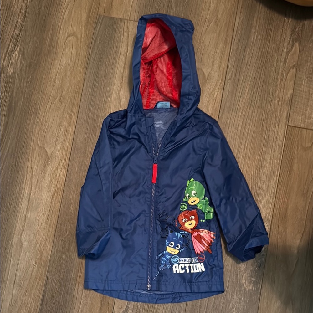 Kids Blue PJ Masks Rain Jacket